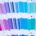 Een pantone kleurenwaaier uitgeklapt waardoor het kleurverloop zichtbaar is